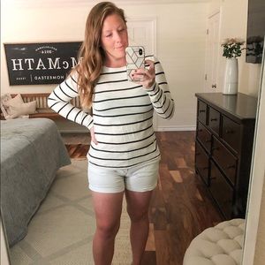 Black/ white striped shirt